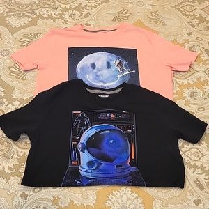 Boy's Old Navy space themed tees
